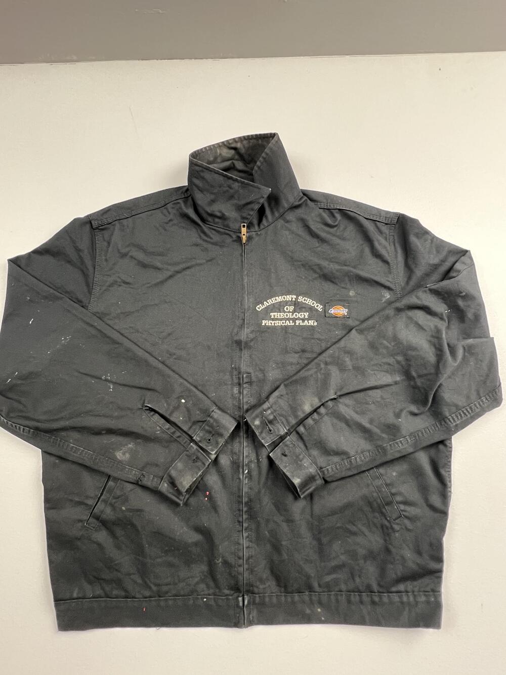 Dickies Jacket Mens M Black Canvas Bomber Full Zip Claremont School Workwear